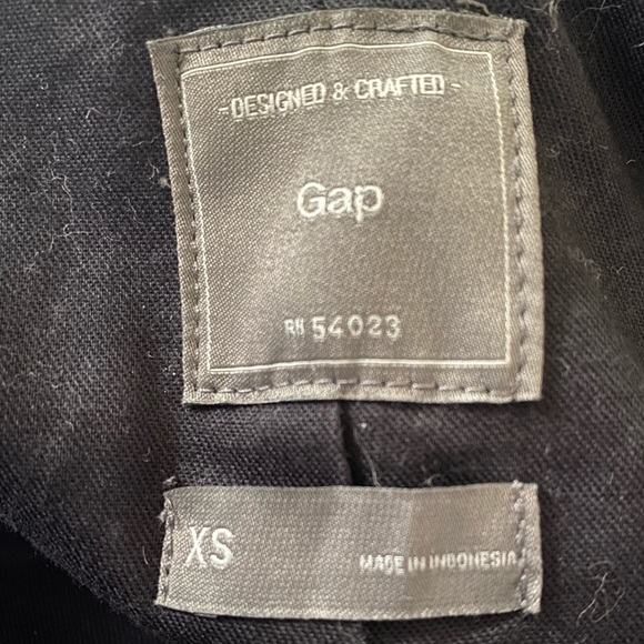 Women's Gap SZ XS True Deep Navy Double Breasted Peacoat Heavyweight Wool-Blend - Picture 9 of 10